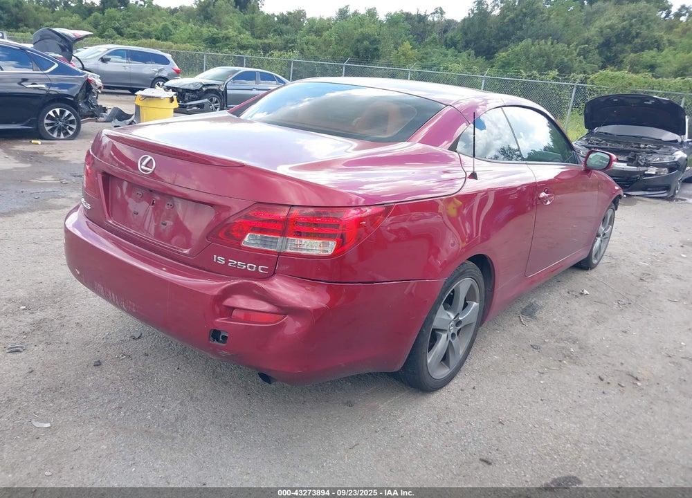 2010 LEXUS IS 250C VIN: JTHFF2C2XA2502035