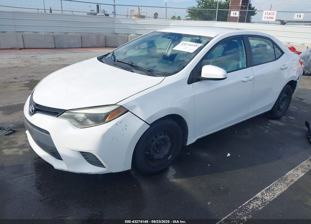 2016 TOYOTA COROLLA L VIN: 5YFBURHE0GP386940