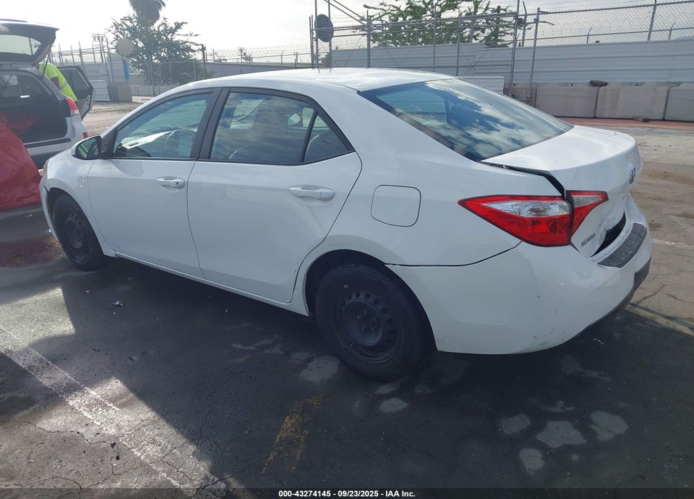 2016 TOYOTA COROLLA L VIN: 5YFBURHE0GP386940