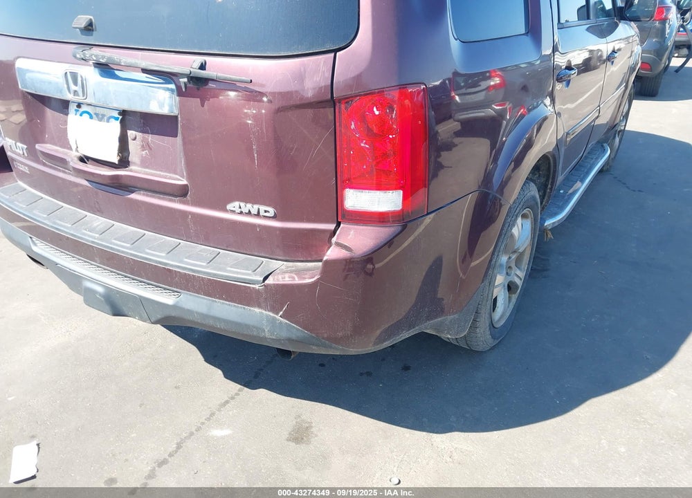 2014 HONDA PILOT EX-L VIN: 5FNYF4H71EB001743