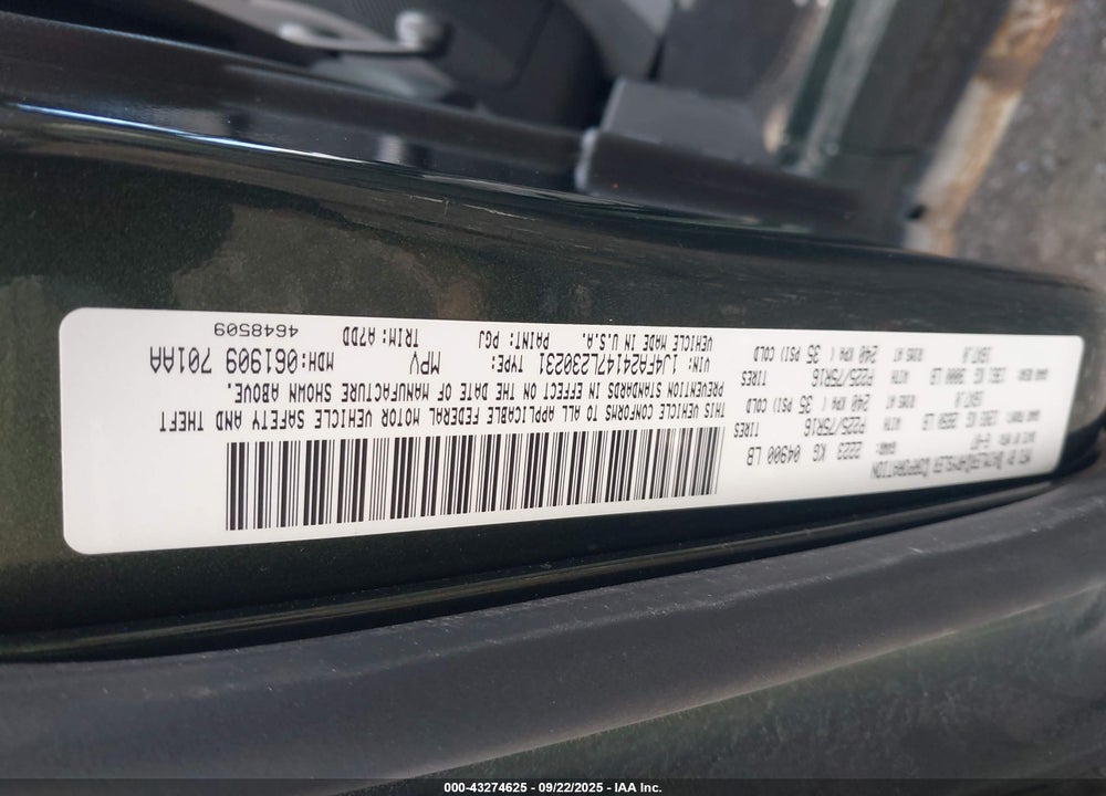 2007 JEEP WRANGLER X VIN: 1J4FA24147L230231