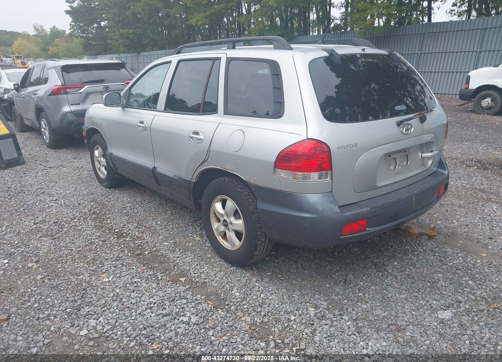 2005 HYUNDAI SANTA FE GLS VIN: KM8SC13D45U931973