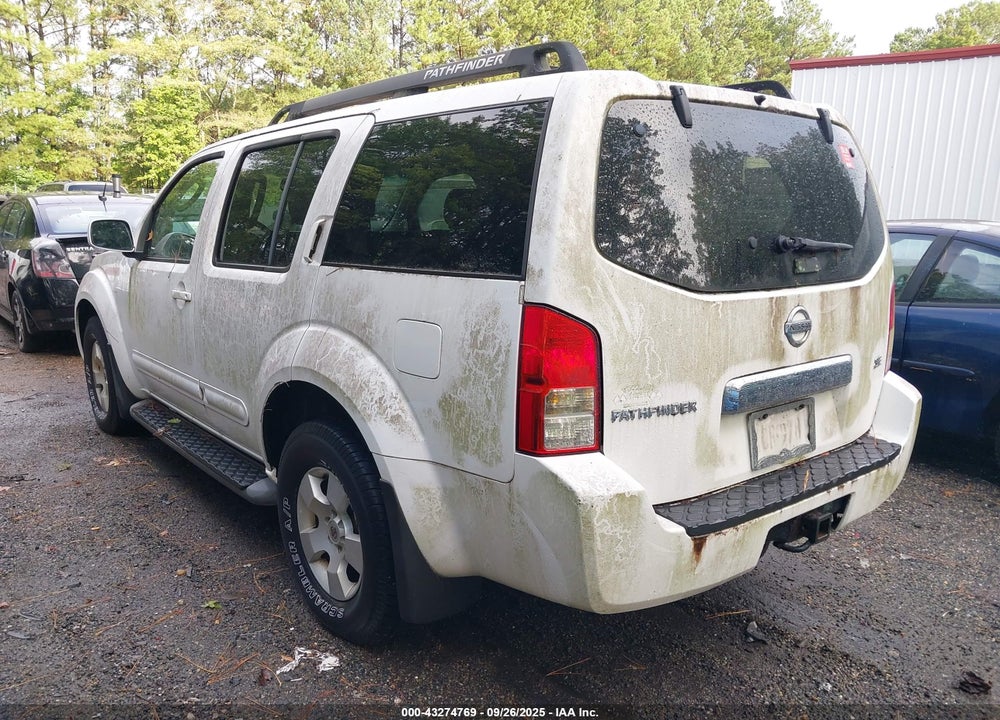 2006 NISSAN PATHFINDER SE VIN: 5N1AR18U96C608237
