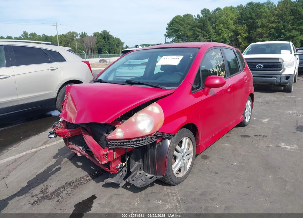 2007 HONDA FIT SPORT VIN: JHMGD38637S007535