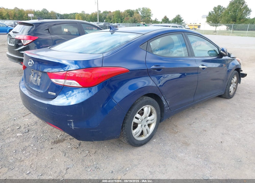 2013 HYUNDAI ELANTRA LIMITED VIN: KMHDH4AE9DU699599