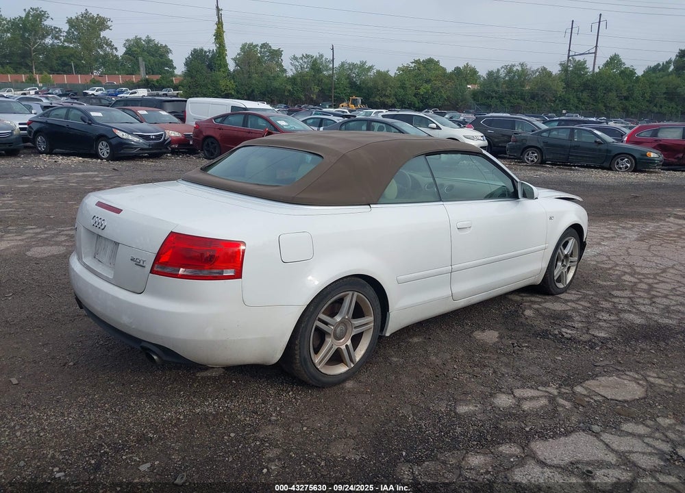 2007 AUDI A4 VIN: WAUDF48HX7K030748