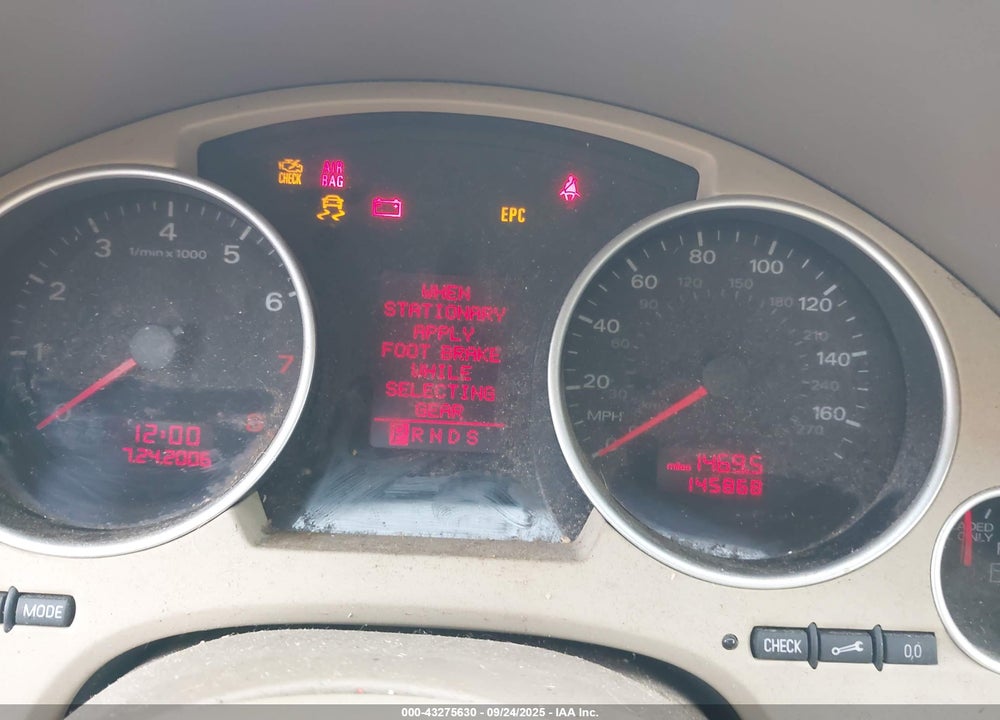 2007 AUDI A4 VIN: WAUDF48HX7K030748