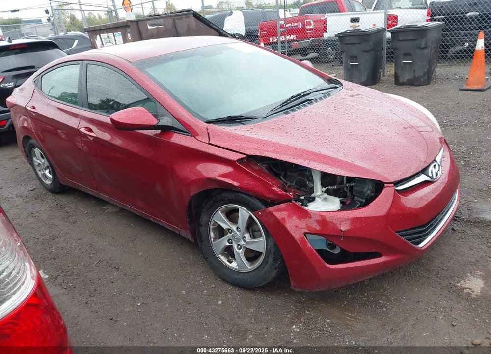 2014 HYUNDAI ELANTRA SE VIN: 5NPDH4AE2EH541864
