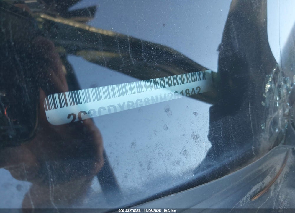 2022 DODGE CHARGER VIN: 2C3CDXBG8NH261842