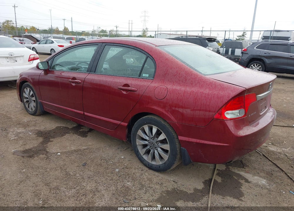 2009 HONDA CIVIC EX-L VIN: 2HGFA16909H343422