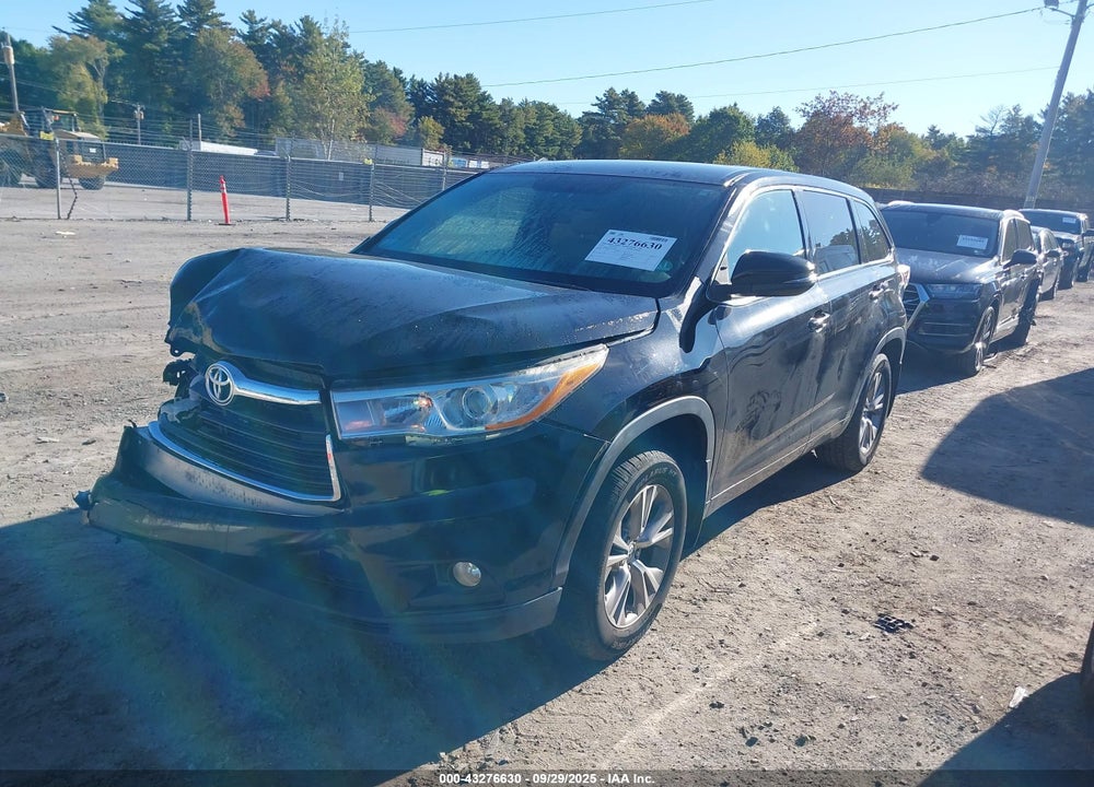 2015 TOYOTA HIGHLANDER LE PLUS V6 VIN: 5TDBKRFH8FS199647