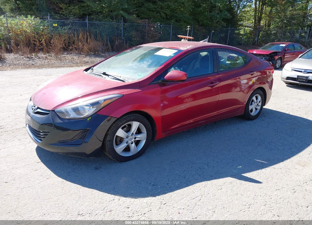 2014 HYUNDAI ELANTRA VIN: 5NPDH4AEXEH543457