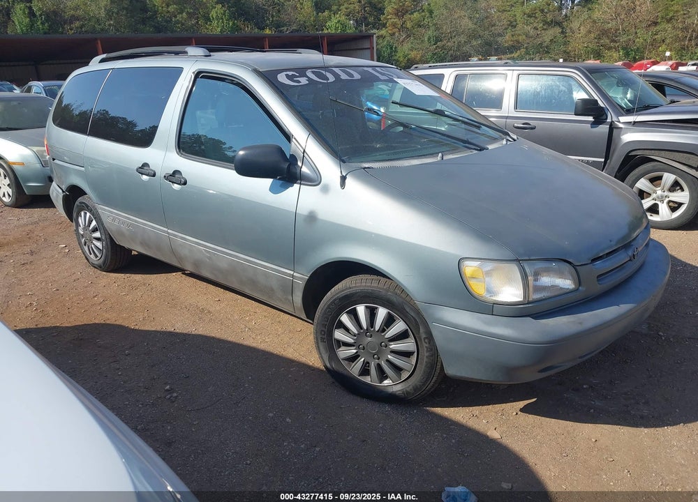 2000 TOYOTA SIENNA LE VIN: 4T3ZF13C7YU296546