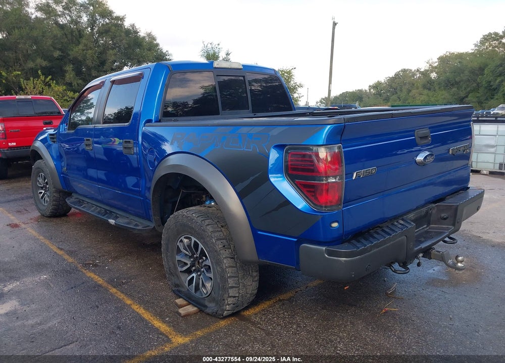 2013 FORD F-150 SVT RAPTOR VIN: 1FTFW1R68DFA88417