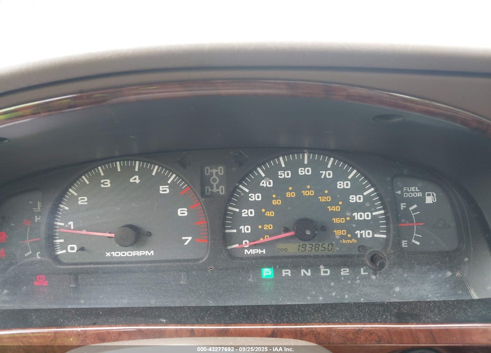 1999 TOYOTA 4RUNNER LIMITED V6 VIN: JT3HN87R4X0240710