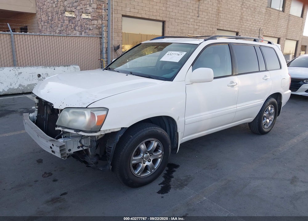 2007 TOYOTA HIGHLANDER V6 VIN: JTEHP21AX70198562