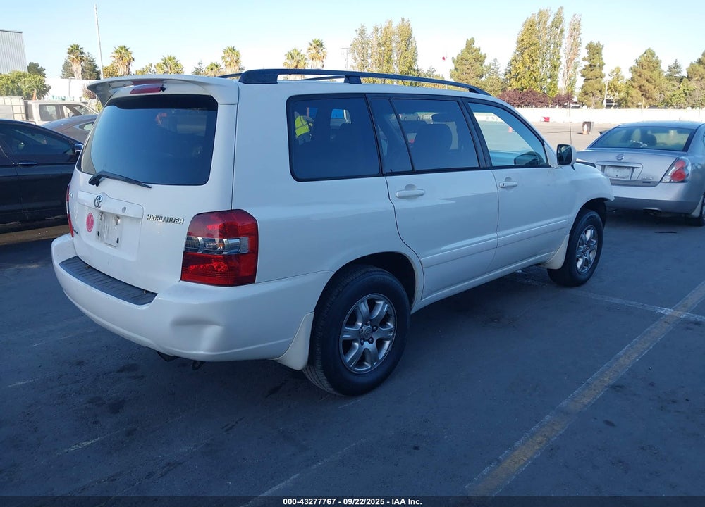 2007 TOYOTA HIGHLANDER V6 VIN: JTEHP21AX70198562