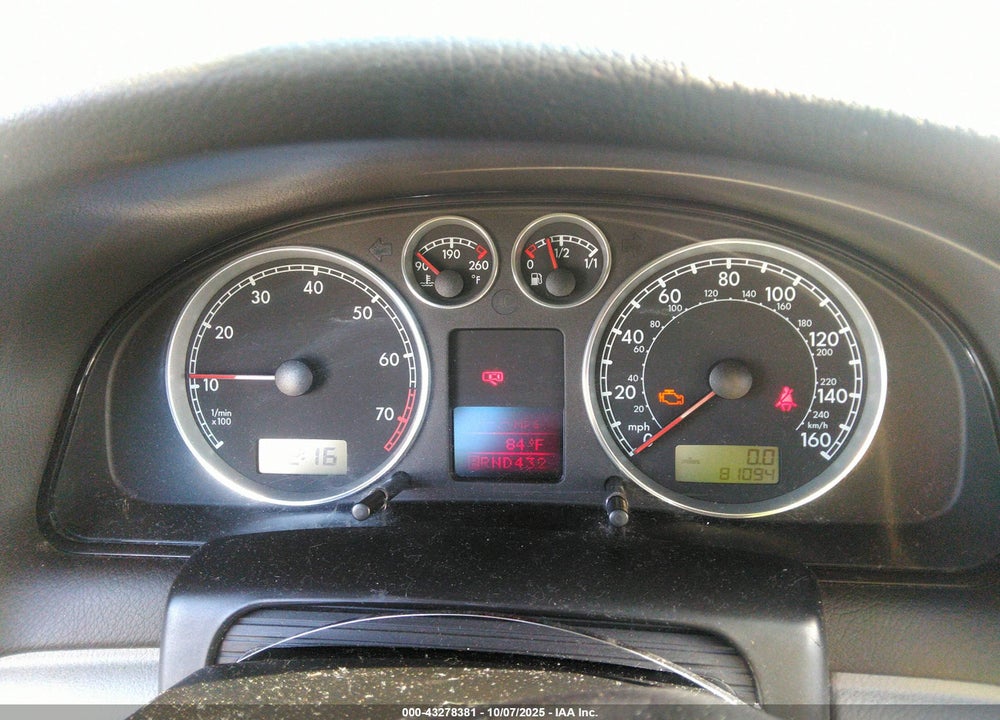 2004 VOLKSWAGEN PASSAT GLX VIN: WVWWH63B54E133607