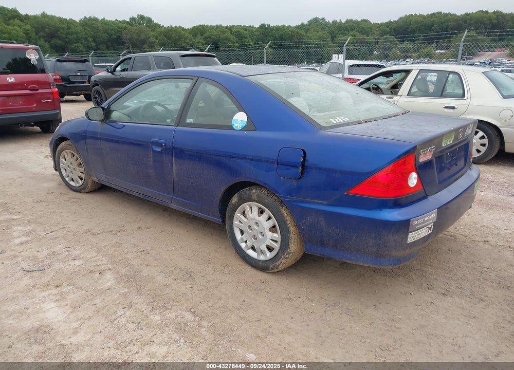 2005 HONDA CIVIC LX VIN: 1HGEM22625L070856