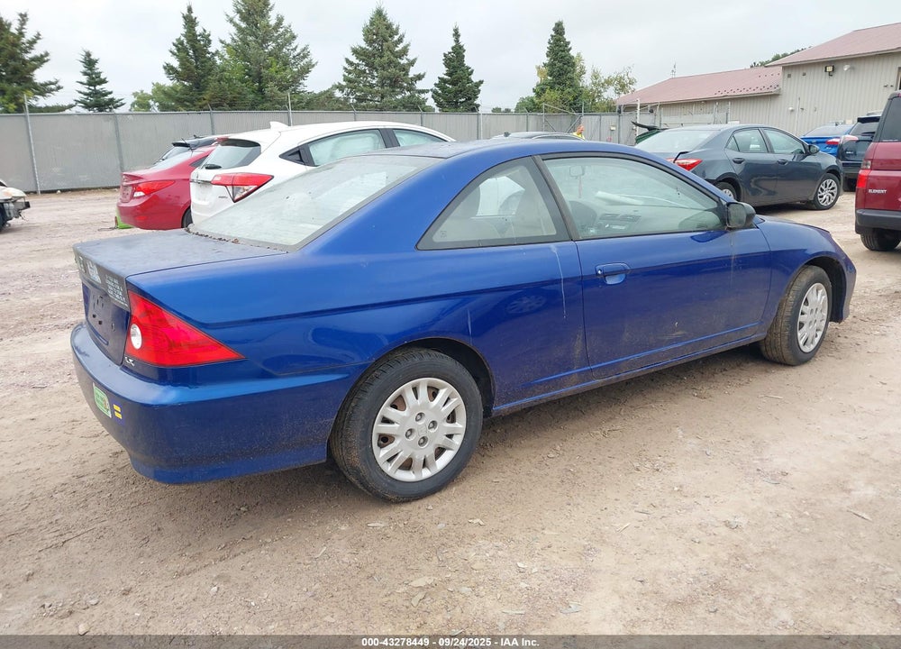 2005 HONDA CIVIC LX VIN: 1HGEM22625L070856