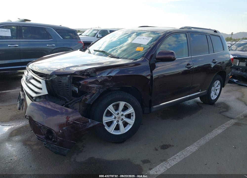 2012 TOYOTA HIGHLANDER VIN: 5TDBK3EH2CS107166