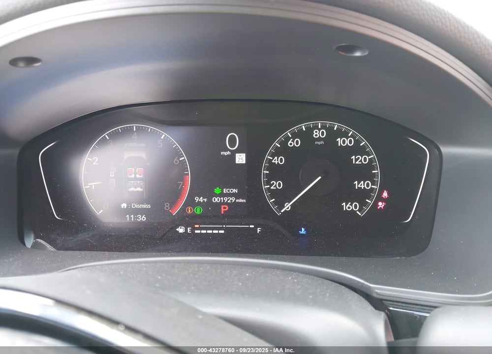 2025 HONDA CIVIC SPORT VIN: 19XFL2H8XSE014179