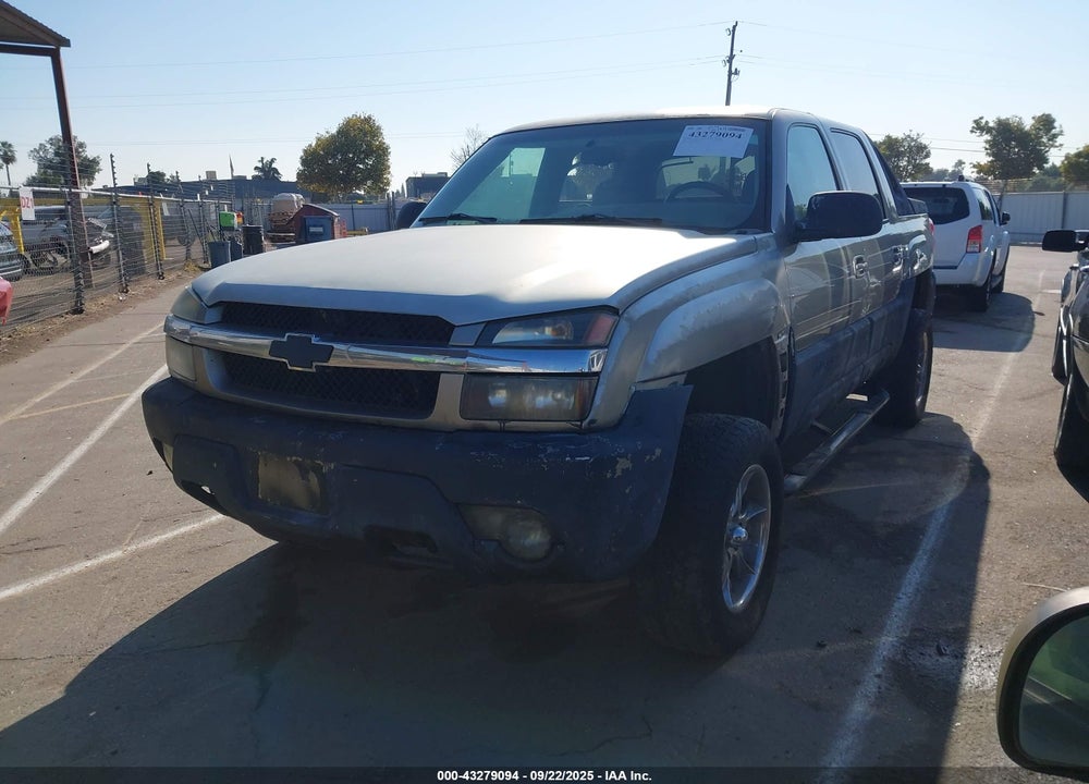 2002 CHEVROLET AVALANCHE 1500 VIN: 3GNEC13T02G280159