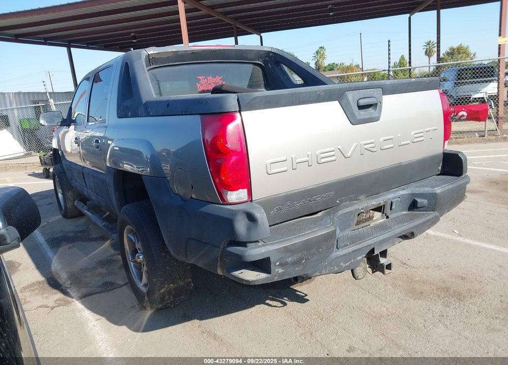 2002 CHEVROLET AVALANCHE 1500 VIN: 3GNEC13T02G280159