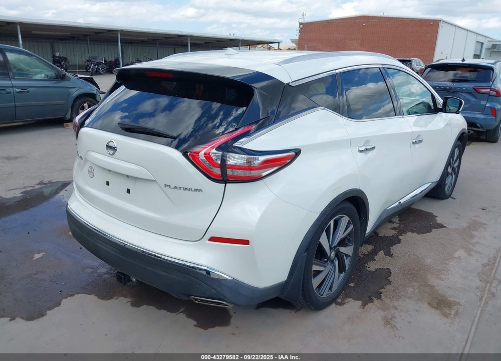 2015 NISSAN MURANO PLATINUM VIN: 5N1AZ2MG0FN241397