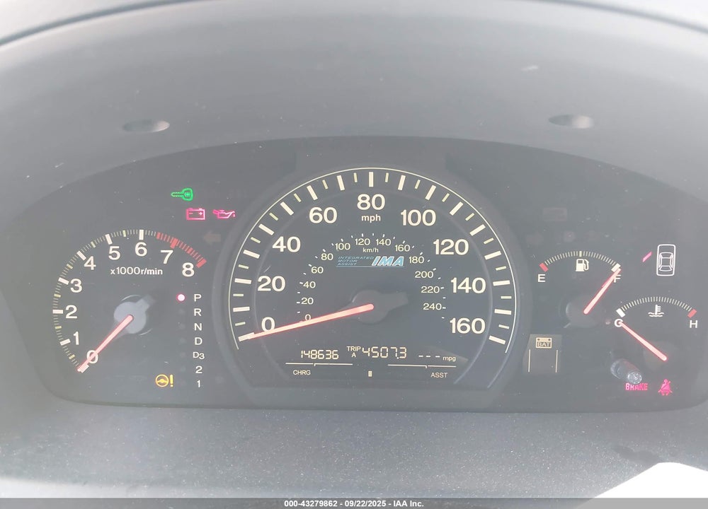 2007 HONDA ACCORD HYBRID VIN: JHMCN36547C000898