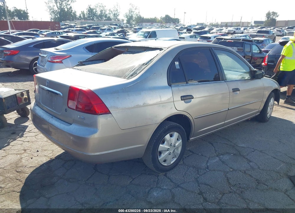 2001 HONDA CIVIC LX VIN: 2HGES16561H566400
