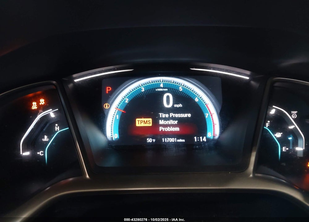 2016 HONDA CIVIC VIN: 2HGFC1F77GH646638