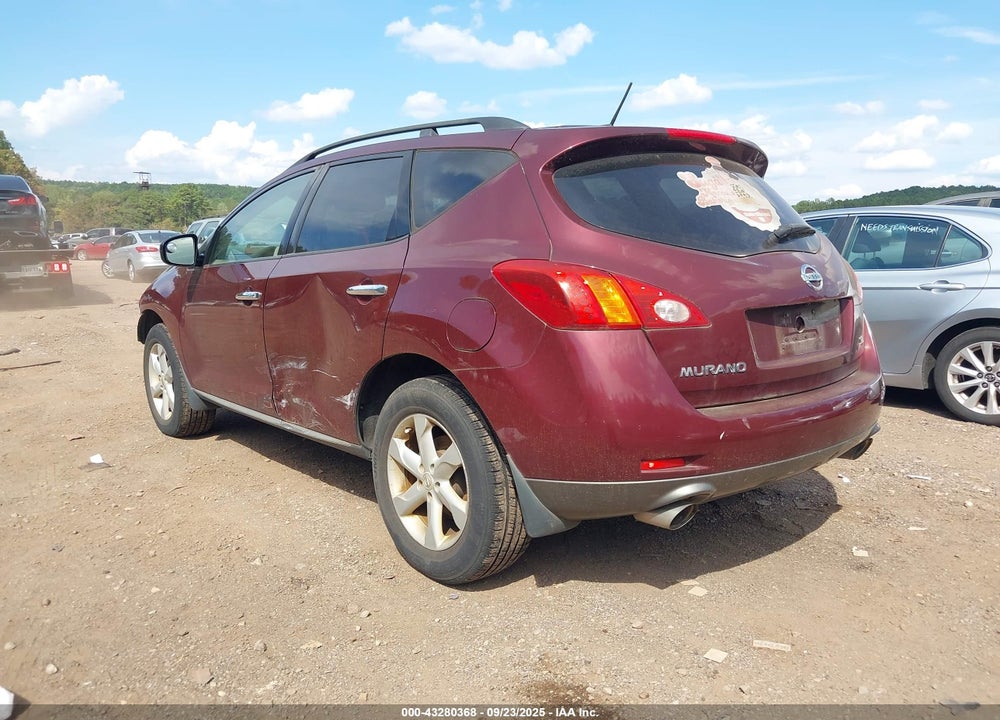 2009 NISSAN MURANO SL VIN: JN8AZ18UX9W010721