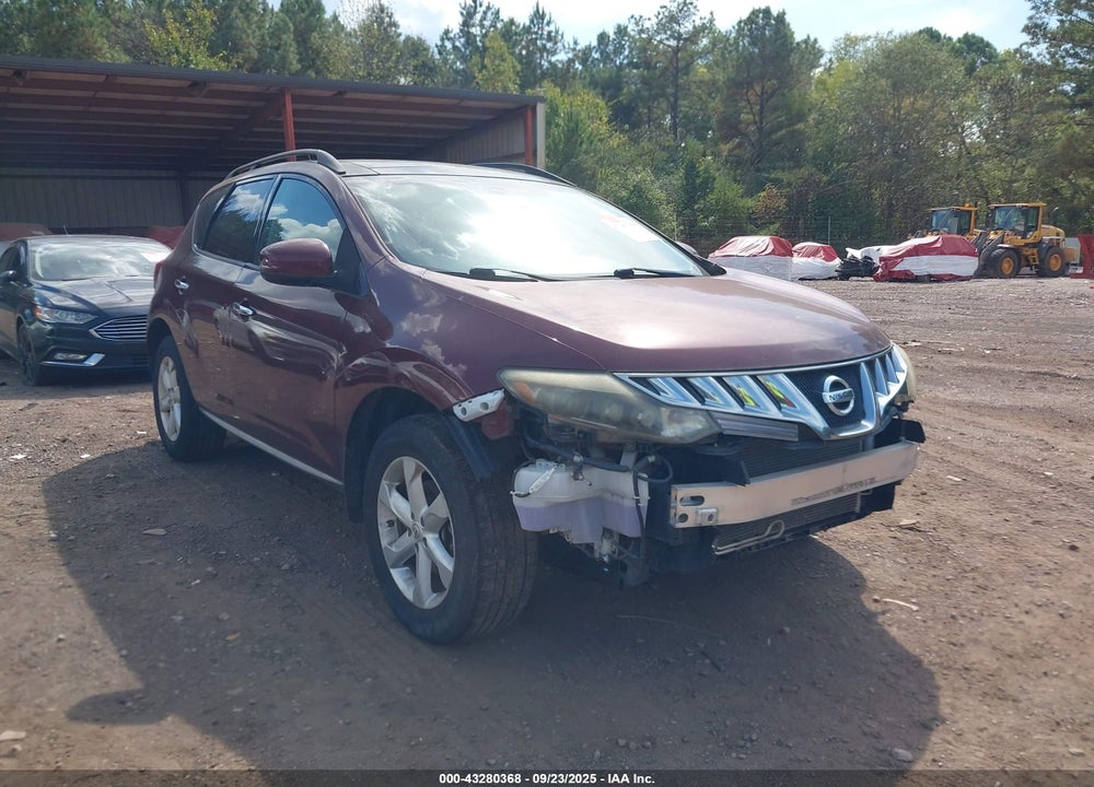 2009 NISSAN MURANO SL VIN: JN8AZ18UX9W010721
