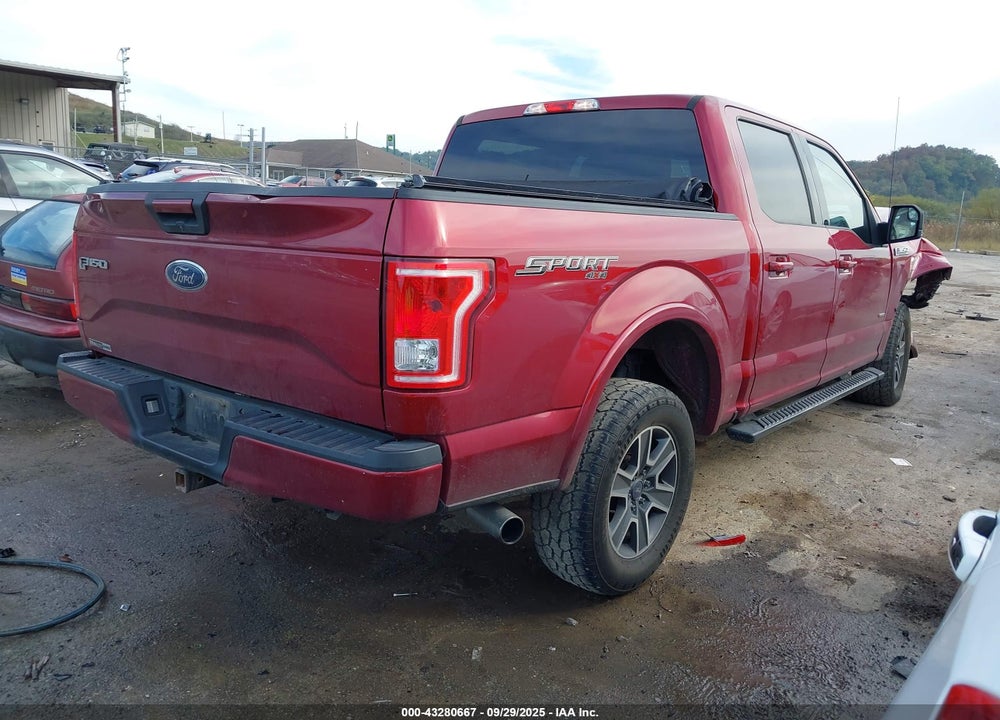 2016 FORD F-150 XLT VIN: 1FTEW1EP4GFB42178