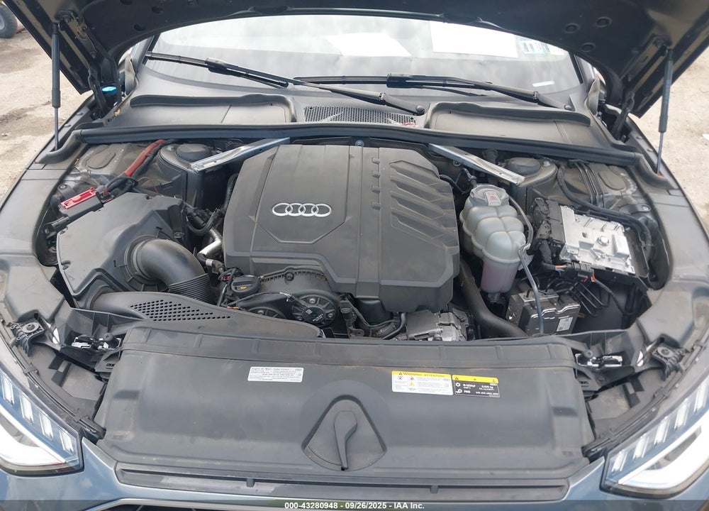 2023 AUDI A4 PREMIUM PLUS 45 TFSI S LINE QUATTRO S TRONIC VIN: WAUEAAF40PN015109