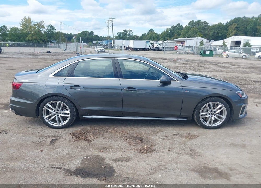 2023 AUDI A4 PREMIUM PLUS 45 TFSI S LINE QUATTRO S TRONIC VIN: WAUEAAF40PN015109