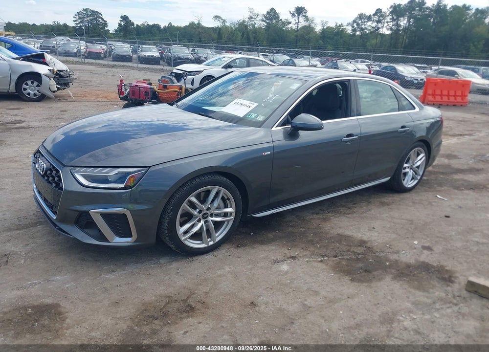 2023 AUDI A4 PREMIUM PLUS 45 TFSI S LINE QUATTRO S TRONIC VIN: WAUEAAF40PN015109