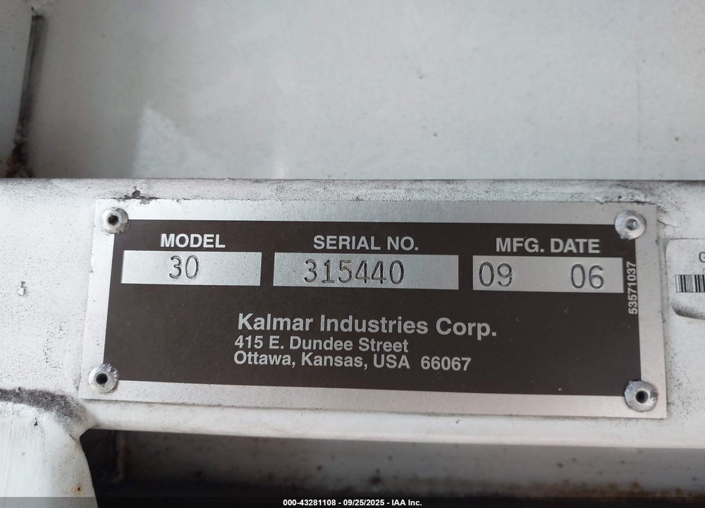 2007 OTTAWA KALMAR VIN: 315440