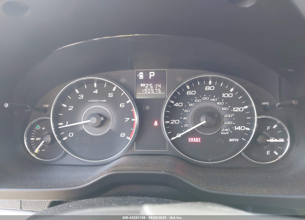 2012 SUBARU LEGACY VIN: 4S3BMBC61C3002609