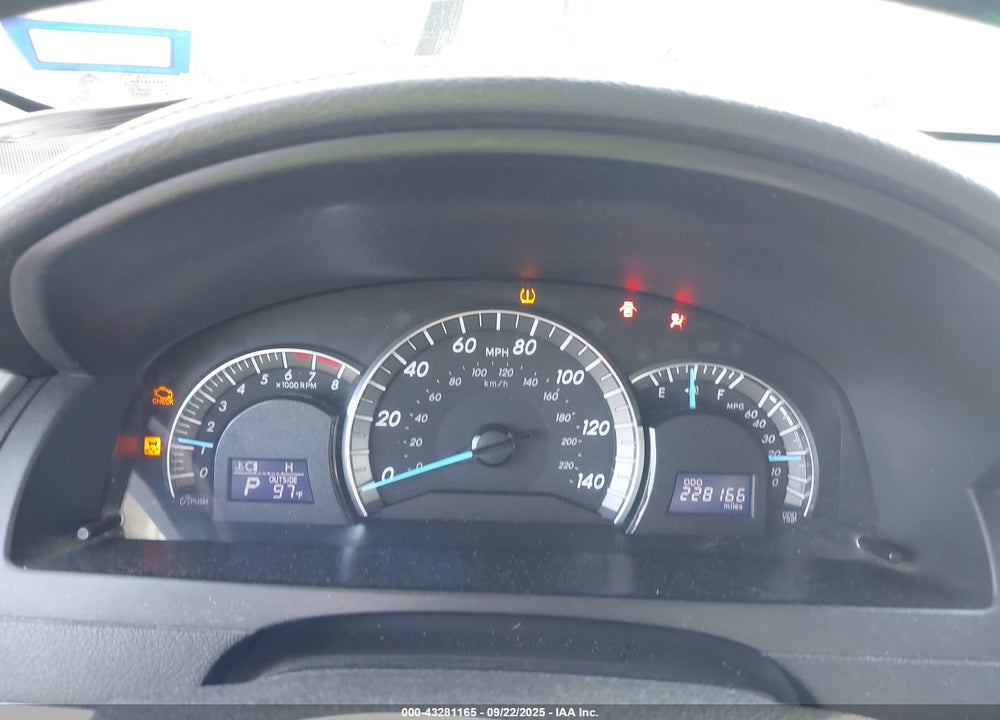 2013 TOYOTA CAMRY SE VIN: 4T1BF1FK9DU295406