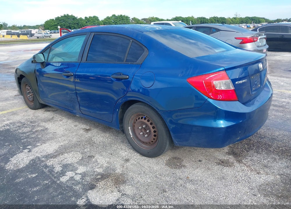 2012 HONDA CIVIC VIN: 19XFB2F22CE002529
