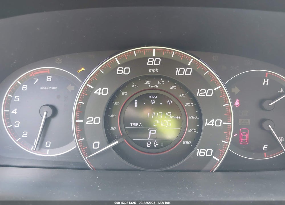2014 HONDA ACCORD VIN: 1HGCT2B87EA005296