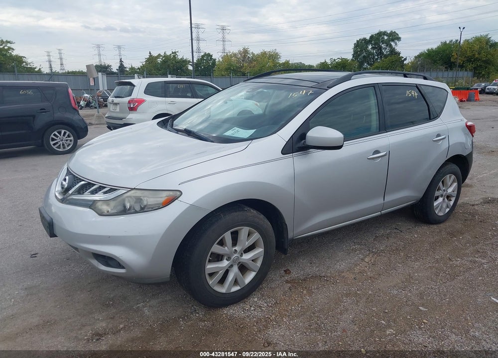 2012 NISSAN MURANO VIN: JN8AZ1MWXCW208553