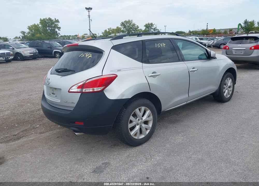 2012 NISSAN MURANO VIN: JN8AZ1MWXCW208553