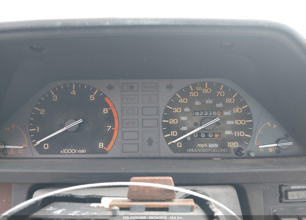 1986 HONDA CIVIC CRX 1.5 HF VIN: JHMAF531XGS051040