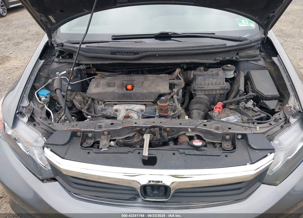 2012 HONDA CIVIC LX VIN: 19XFB2F53CE320220
