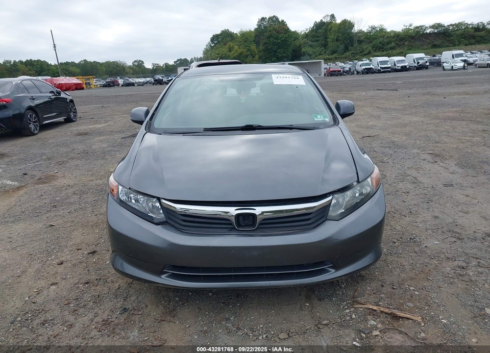 2012 HONDA CIVIC LX VIN: 19XFB2F53CE320220