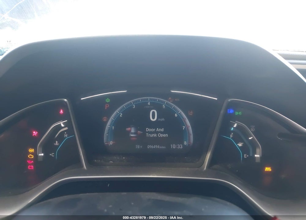 2019 HONDA CIVIC VIN: JHMFC1F33KX012368