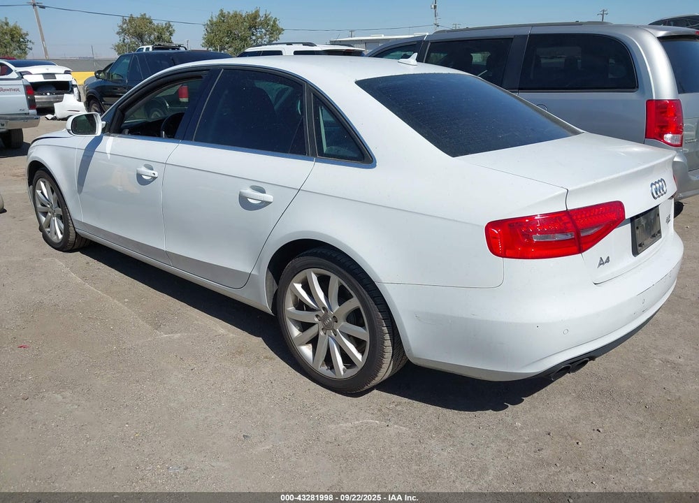 2013 AUDI A4 VIN: WAUFFAFL6DA184258